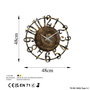 Wallity Reloj de Pared de Metal Decorativo Multicolor